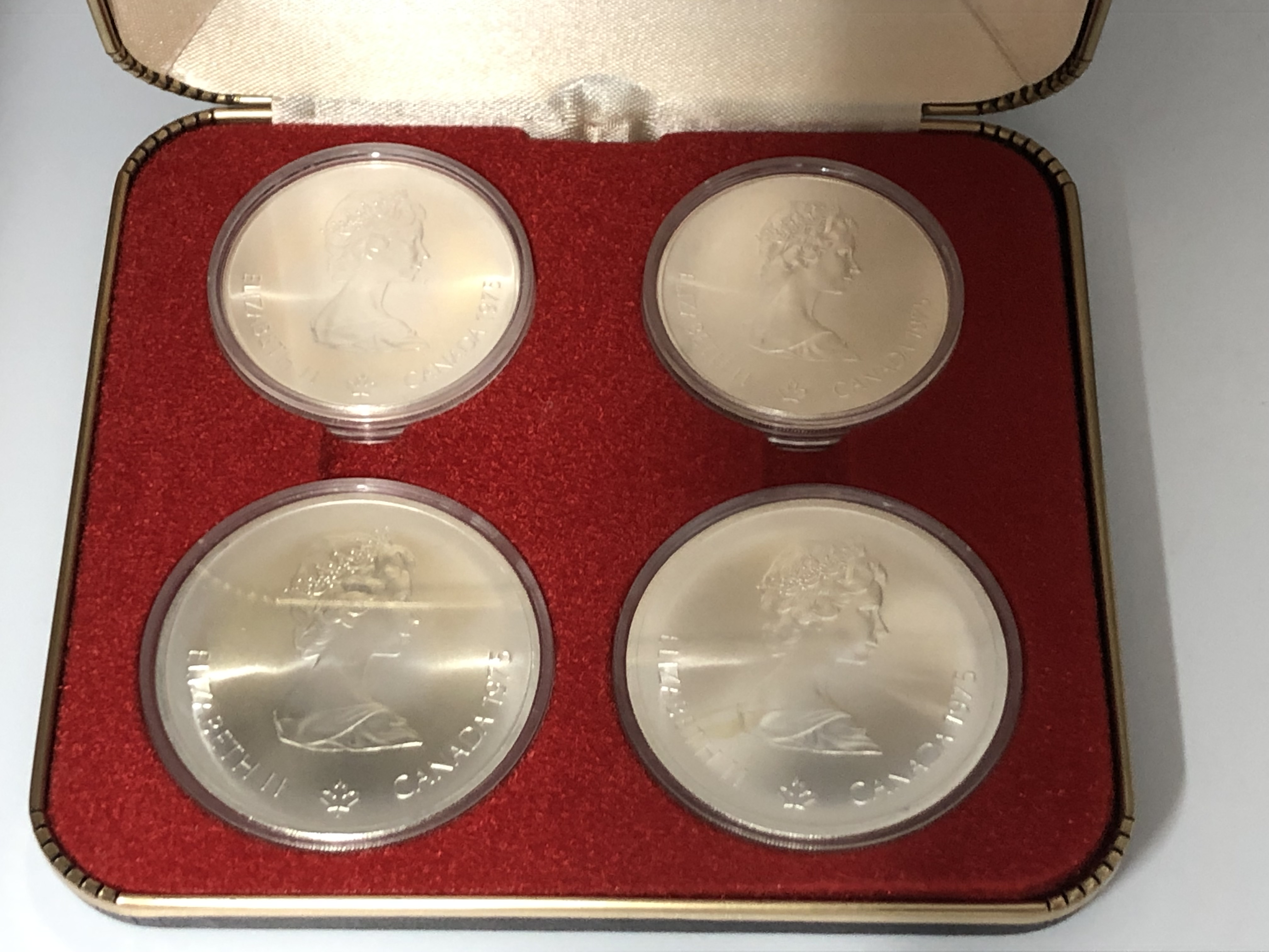 モントリオール 1972 記念銀貨 5ドル/10ドル 計4枚セット & 記念切手