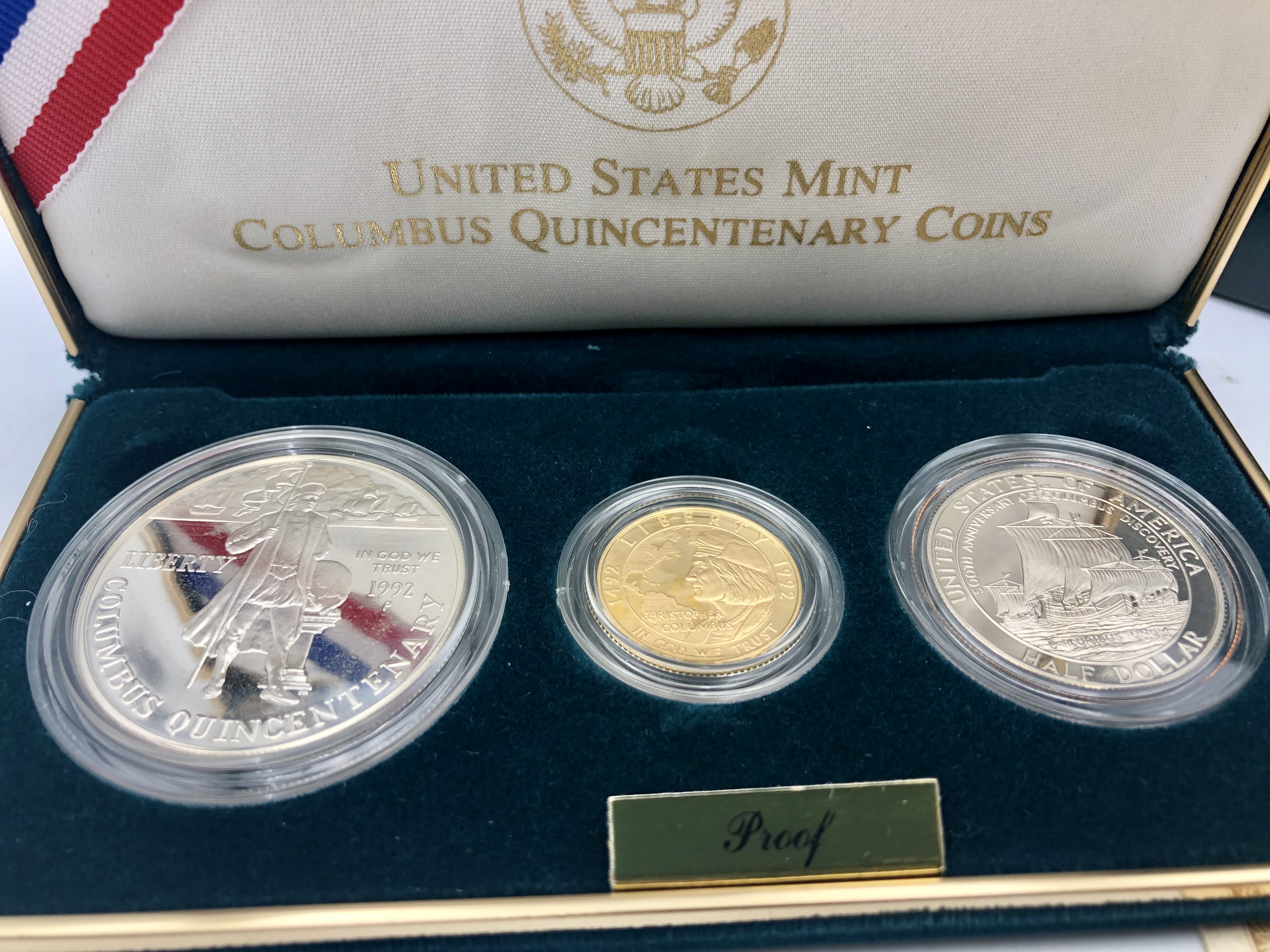 アメリカ 記念硬貨 セット 1992 コロンブス大陸発見500周年 5ドル金貨